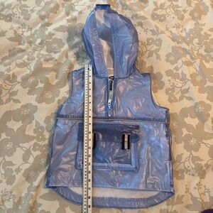Old Navy Blue Hooded Rain Vest with Front Pocket - Toddler size 4